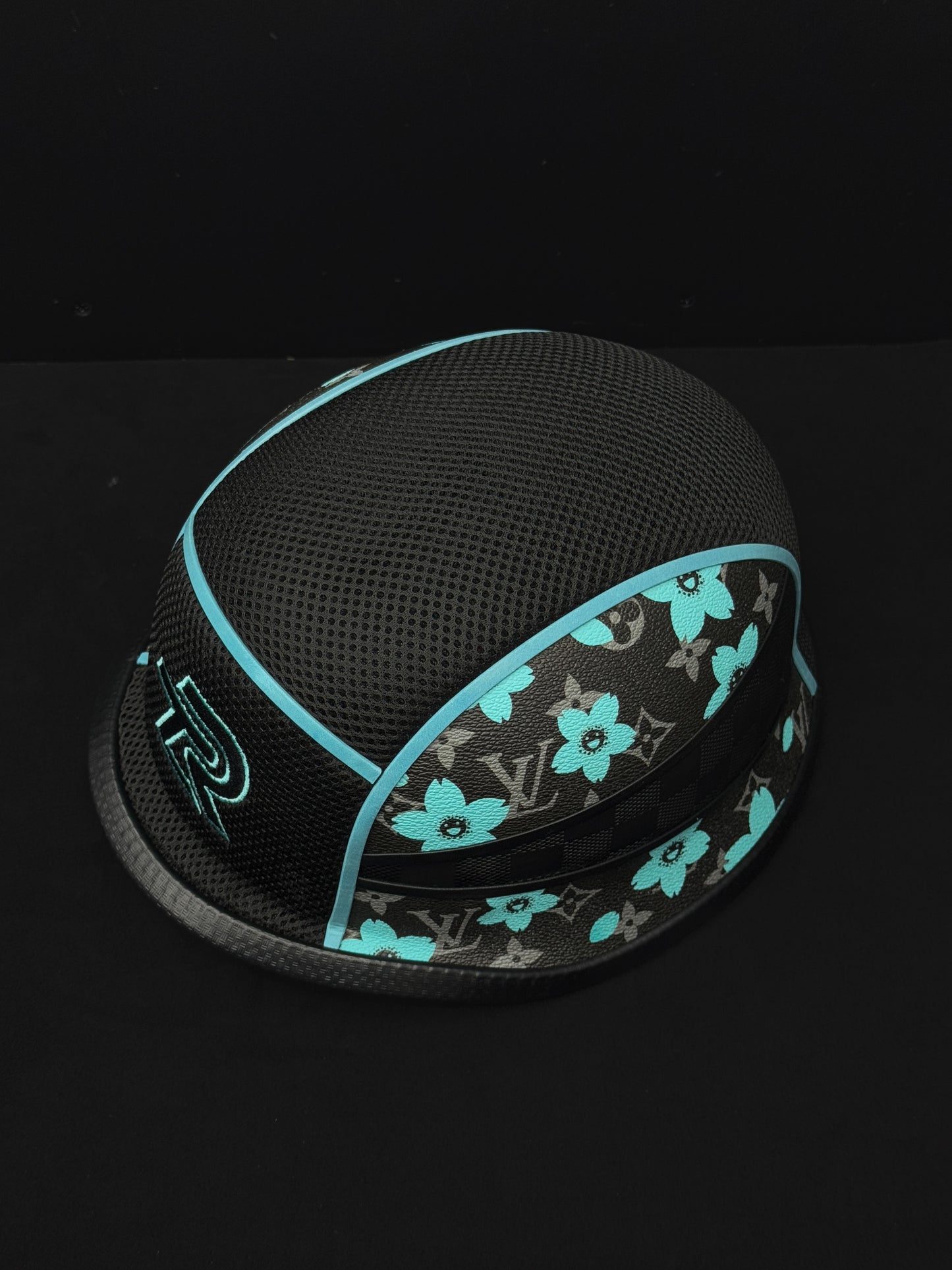 Blue/Black pre-made helmet