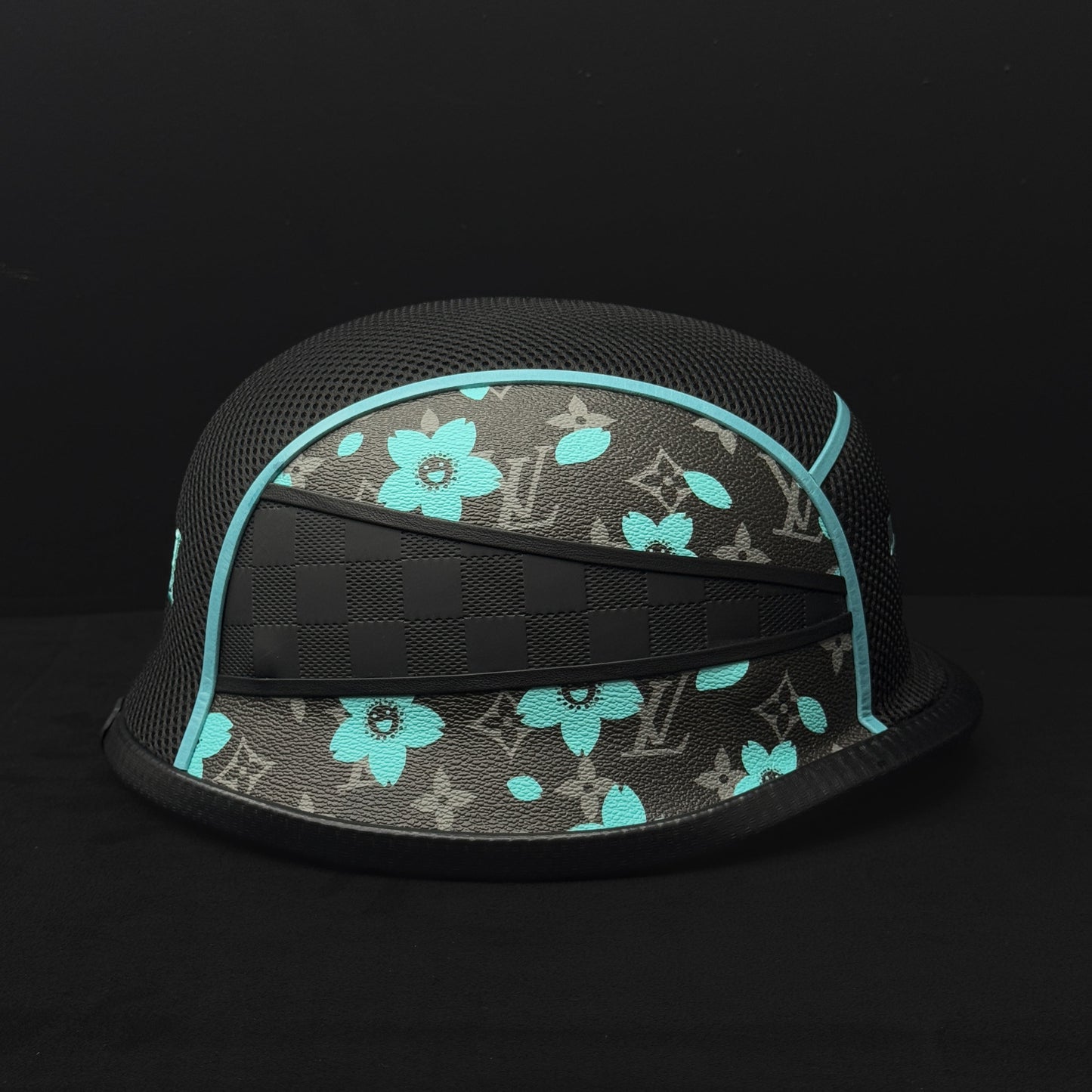 Blue/Black pre-made helmet