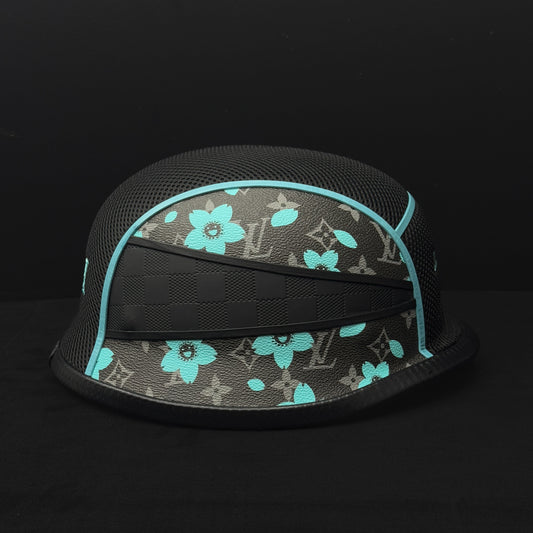 Blue/Black pre-made helmet