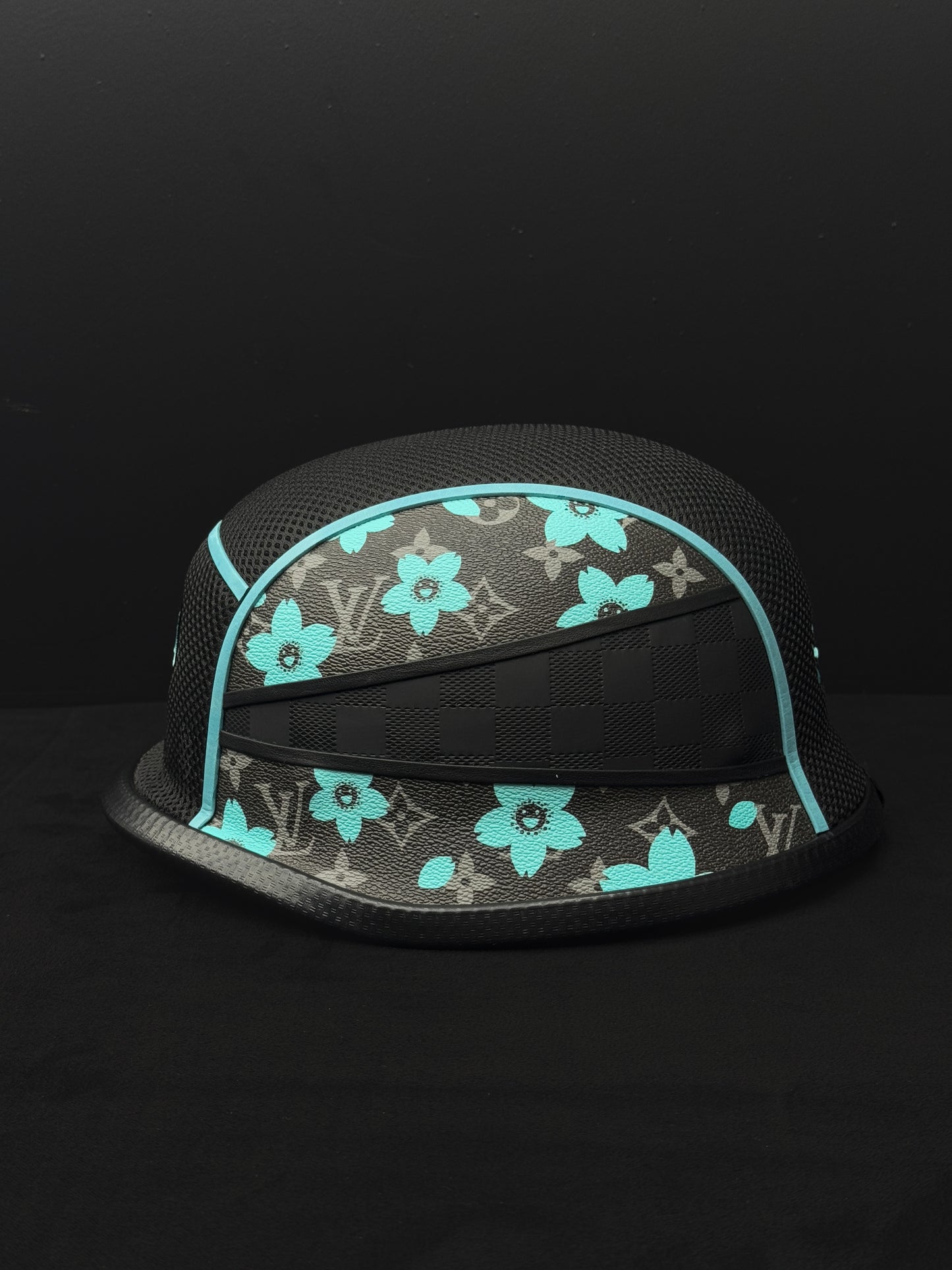 Blue/Black pre-made helmet