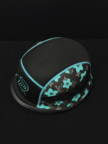 Blue/Black pre-made helmet